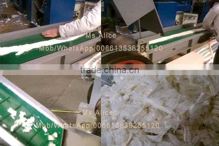 automatic waste rags cloth fiber chopping machine