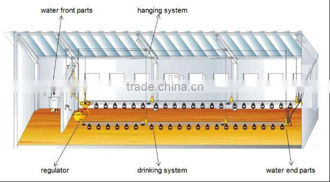 Poultry Nipple Drinking System for Chicken Farm