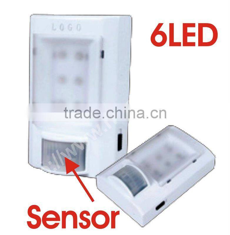 PIR+CDS sensor led light with 6led