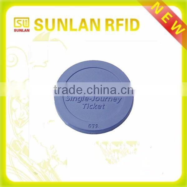 customized size passive durable 125khz TK 4100/Em4200/4305 rfid tag token for metro(professional maunfacuturer)