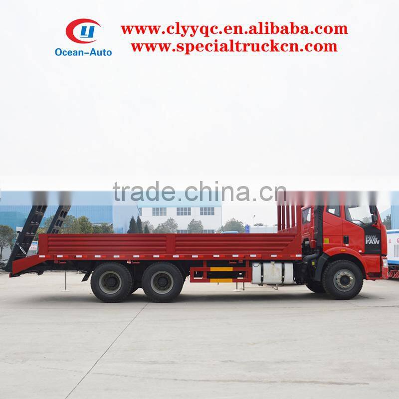 FAW 6X4 Heavy Flat Bed Tow Truck with Playload 15ton for Sale