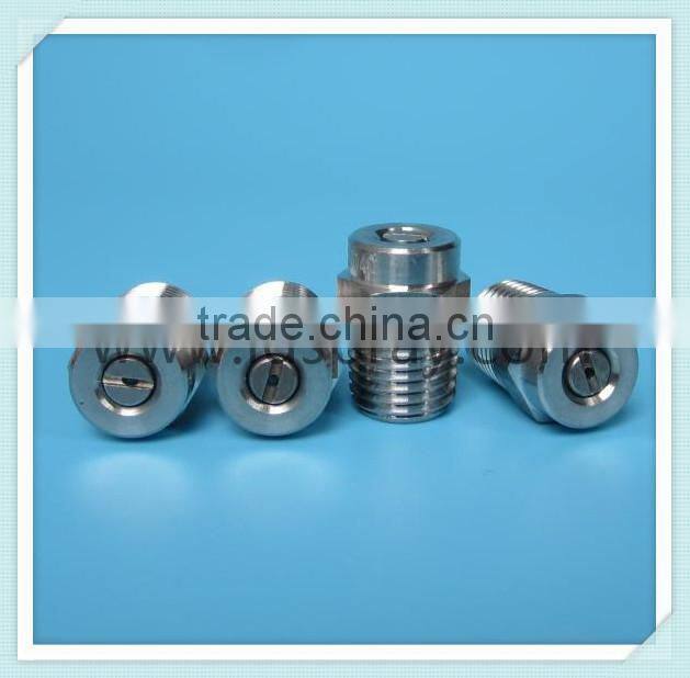 Stainless steel high pressure water flat fan spray injector nozzles