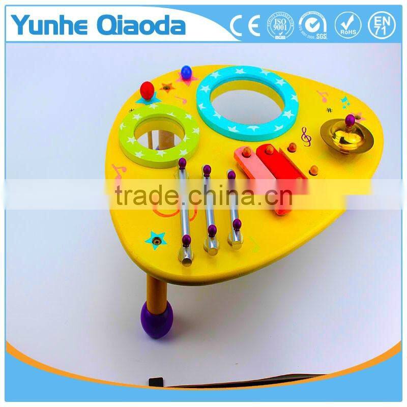 wooden musical toys percussion instruments two drum table xylophone drum symbol Noisy /educational wooden toy/