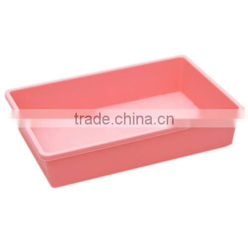 Pure Color desktop storage case Office Home Drawer Organizer-Pink M size