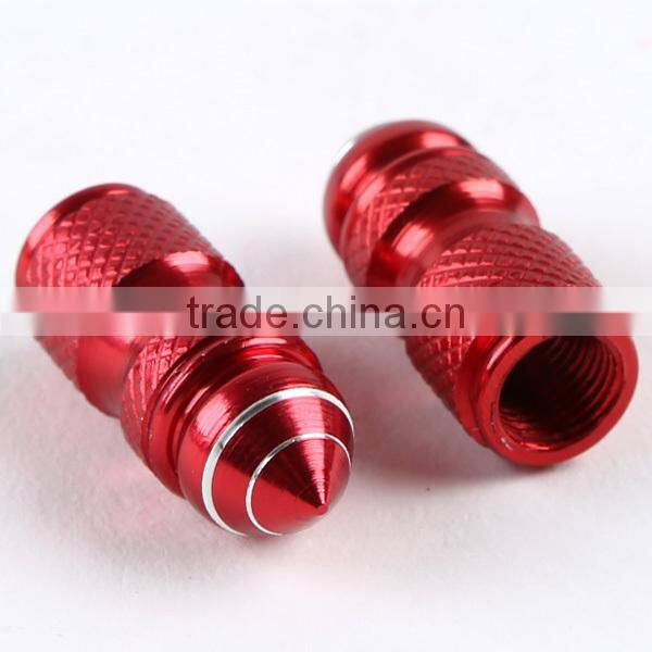 Motorcycle Universal Red 2PCS helix shape Tire Air Valve Stem Caps fit all new
