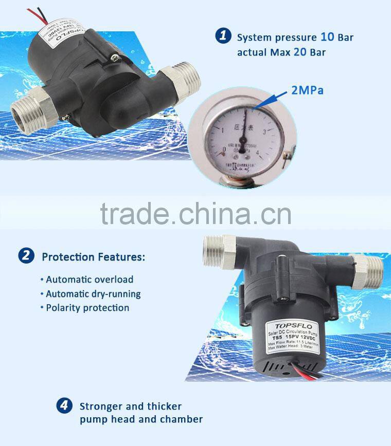 TOP quality DC brushless motor solar water pump system