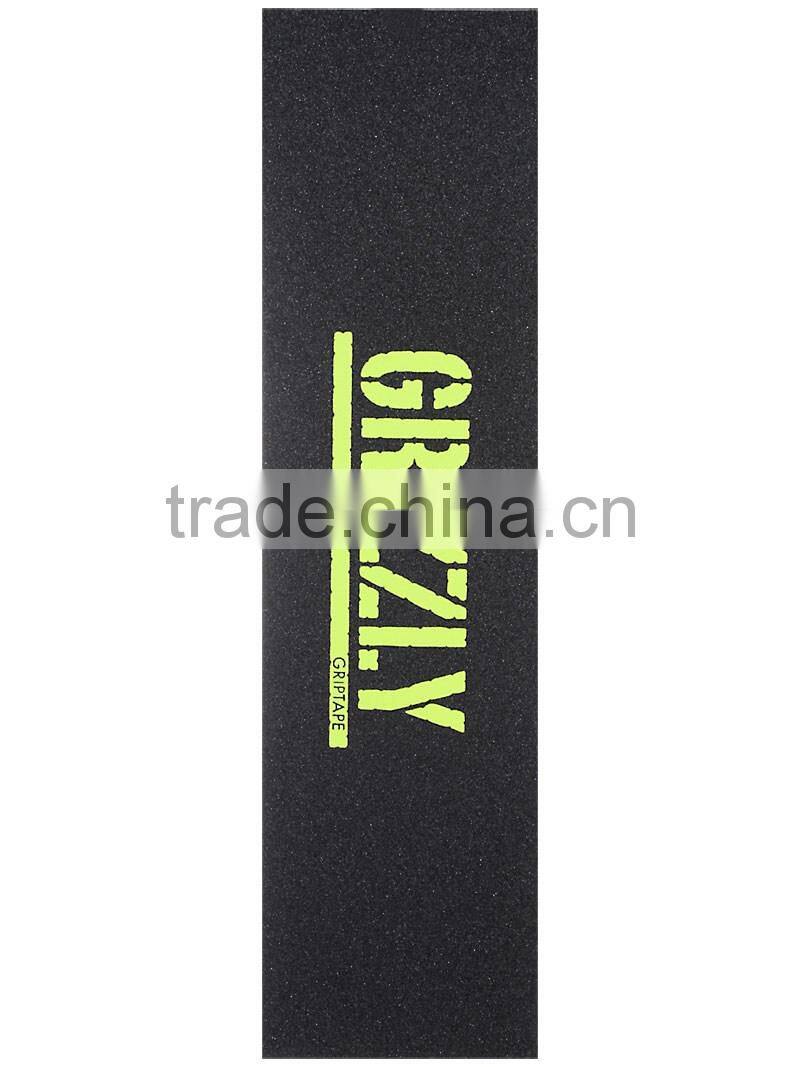 9"x33" Stamp Print Griptape, Blue Grizzly Griptape