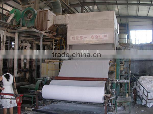 1575mm 4T/D Facial Tissue Making Machine, Waste Paper Recycling Plant