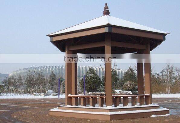 2015 ecological wood plastic composite wpc pavilion from G&S
