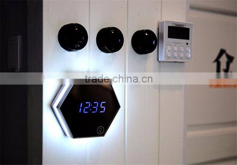 Mirror alarm clock Multi function image digital alarm clock Thermometer alarm clock LED mirror Nightlight clock