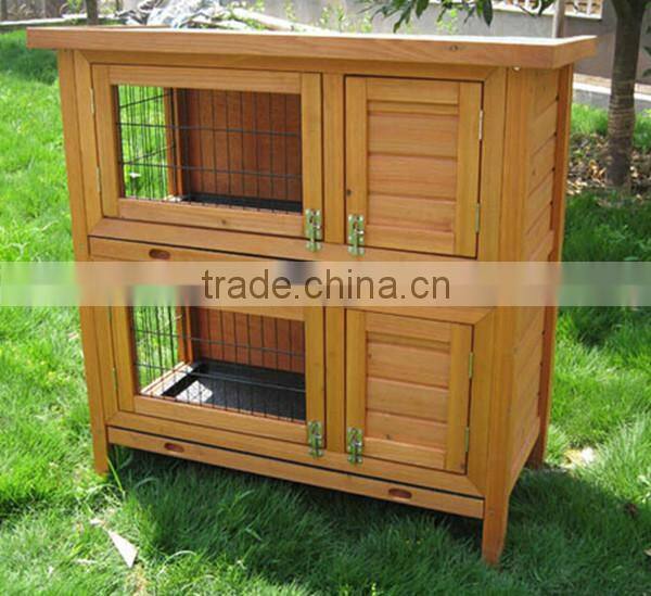 Chinese cedar custom rabbit hutch