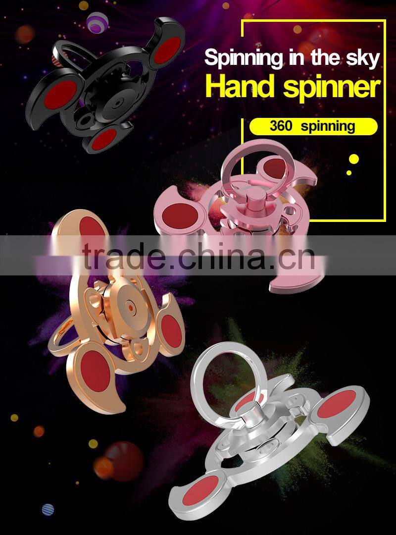 RGKNSE 2017 plastic and metal material ceramic marble fidget toys hand spinner for solve anxiety boring nervous