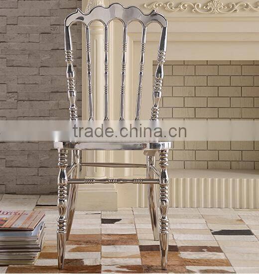 polished silver stainless steel luxury modern chiavari chair LQ-SSC001