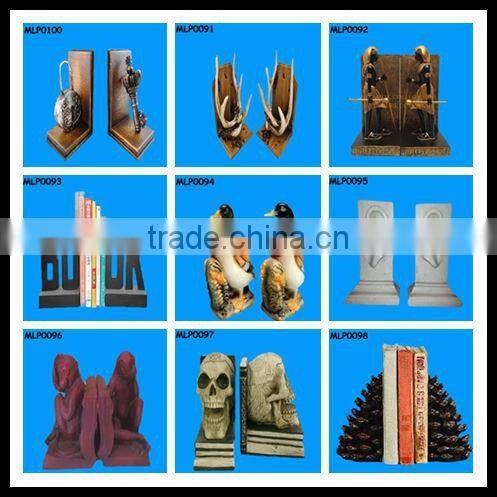 Human Skull Pair Skeleton Custom Bookends