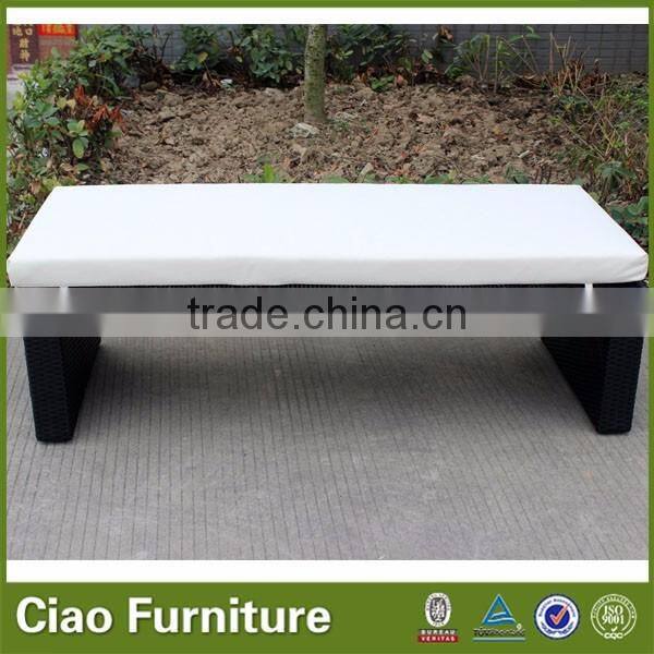 Rattan outdoor lounge bed / outdoor bench