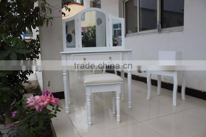 Vintage Cosmetics dressing table with mirrors/ Vanity table Dresser Vintage Cosmetics with mirror