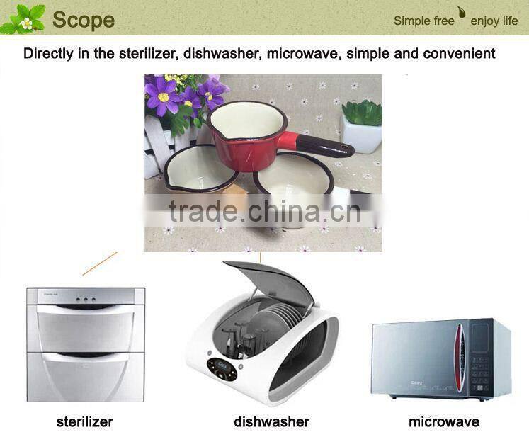 Stocked korean style colorful single handle cheap ceramic pots