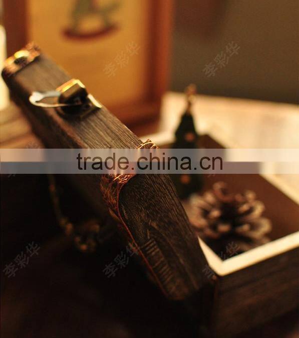 Zakka Vintage wooden jewelry box Antique Chinese storage box desktop furnishing articles gift box