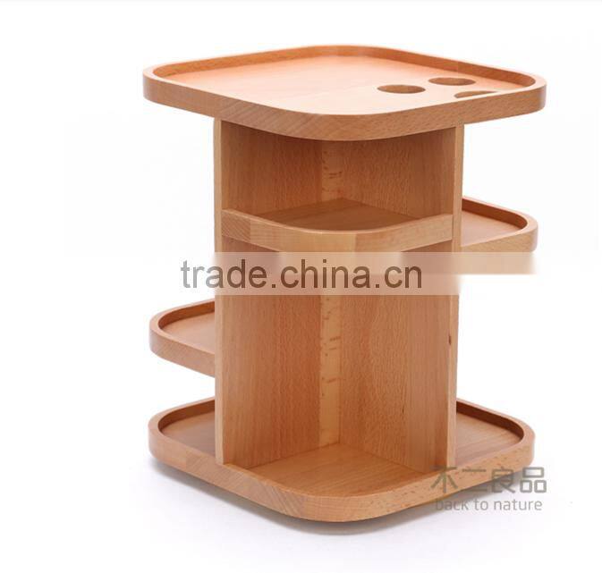 Low moq low price wholesale wooden 360 degree rotate dresser