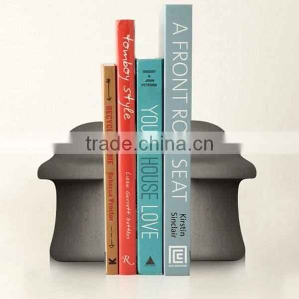 Home deco Concrete decorative book holder , mushroom bookends , handcrafted sculptures