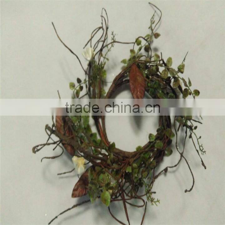 Being wholesale factory outlet rattan candle holder wreath decorative wreath