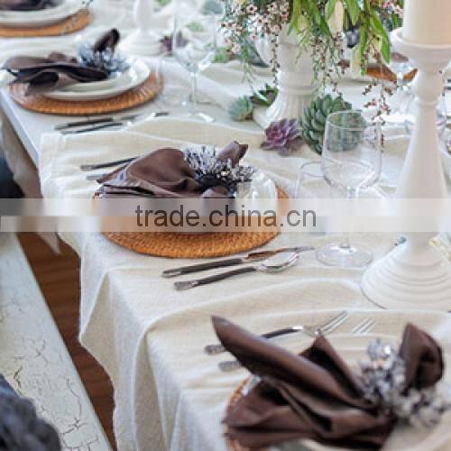 Rattan charger round plate