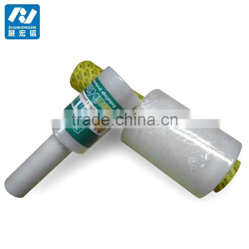 hand stretch film wrap with colorful and high tensile strength