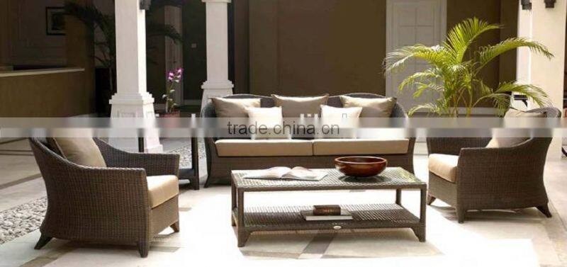 Garden Furniture Antique Wcker Best Fabric Sofa Set AK1272