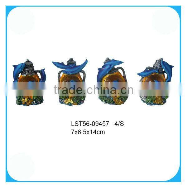 Polyresin dolphin snow globe gifts