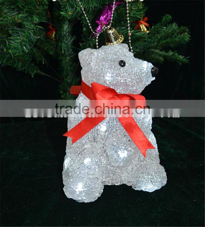 Battery operated led light acrylic snowman christmas gift
