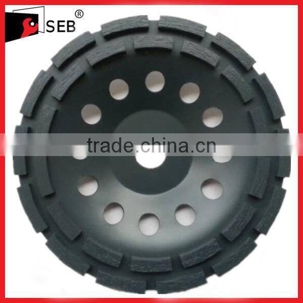 Diamond tool double row diamond grinding cup wheel