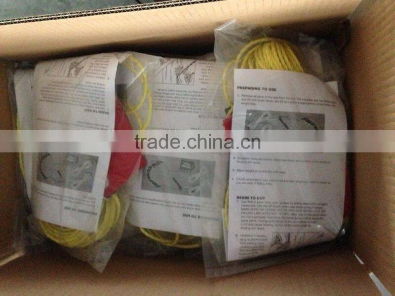 long rope band saw for cutting tree branches