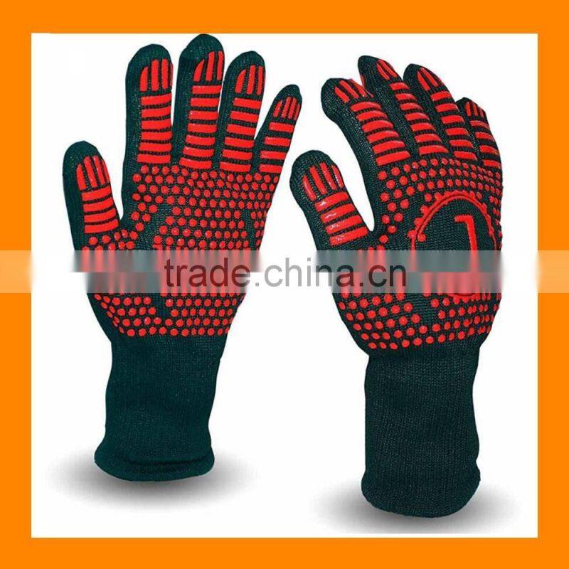 Premium Ofenhandschuhe (2er Set) bis zu 500C - Kuhler und angenehmer Schutz vor Hitze - EN407 beglaubigte Grillhandschuhe