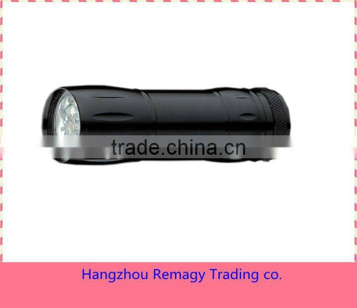 9 led small flashlight/torch light