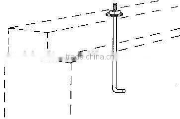 1/2"*16"galvanized anchor bolt with nuts and washers on hot sale