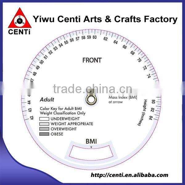 BMI Plastic 3 Wheel BMI Calculator for Pediatric and Adult