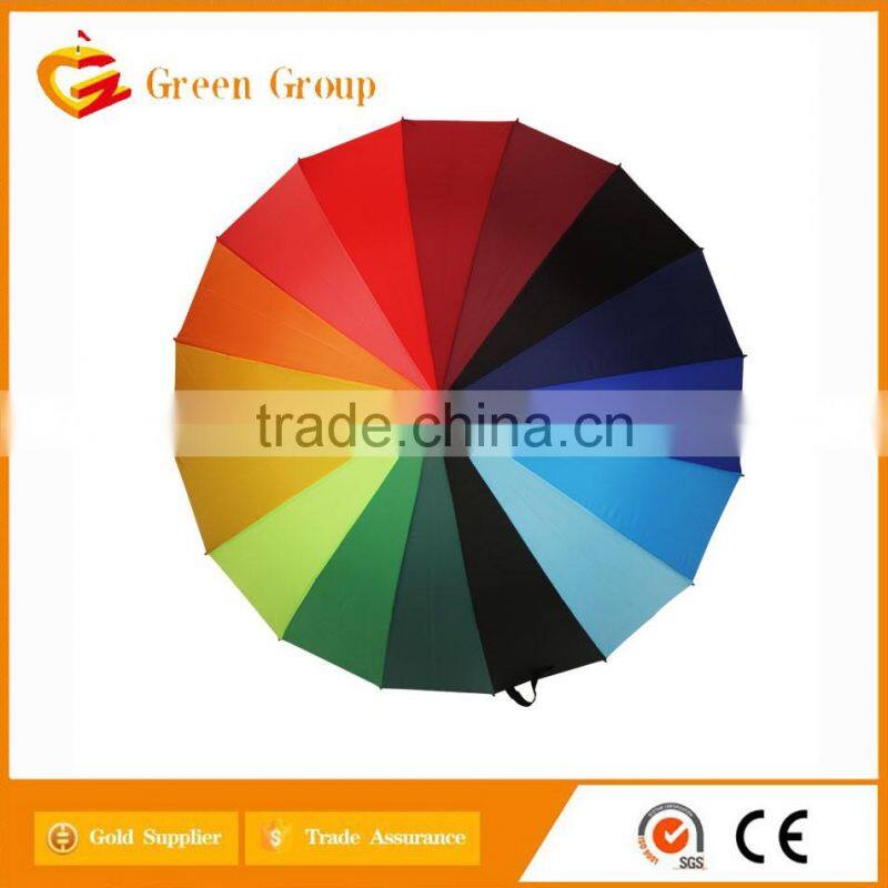 Metal Golf Umbrella For bright colorful in China