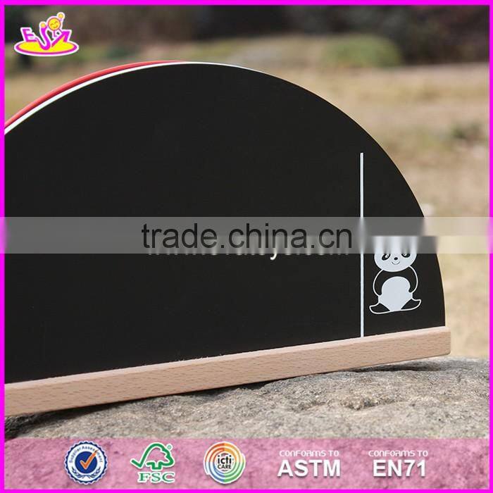 2017 New design 2 sided toddlers educational wooden math toys with drawing board W12A019