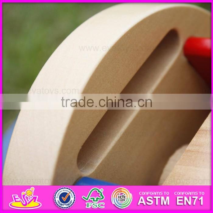 2016 hot sale baby wooden push car, top fashion kids wooden push car, cheap children wooden push car W05C064