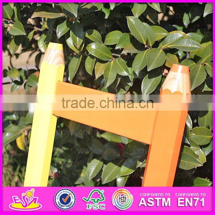 2015 MDF kids study desk chair in pencil design,Portable folding table chair set,Hot sale wooden study table and chair WO8G106