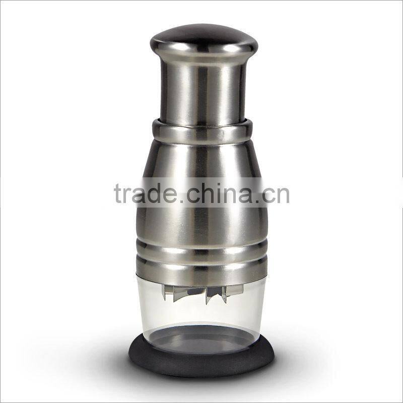 Stainless Steel Kitchen Pressing Onion Garlic Cutter Chopper