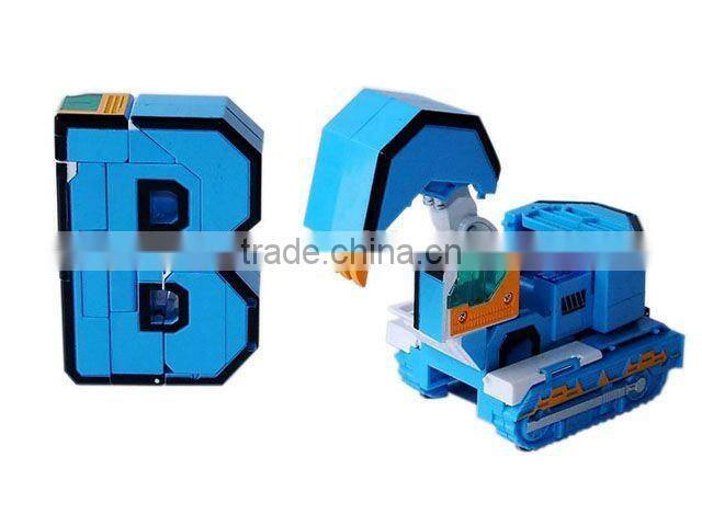 Plastic Transformable Alphabet Toys for kids QS120812033