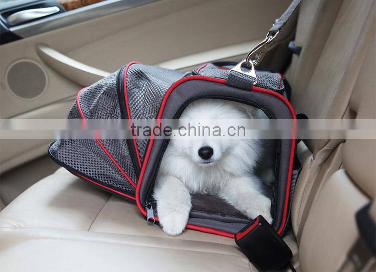 Large capacity dog pet car seat carrier bag