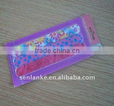 colored circles shinning nail file