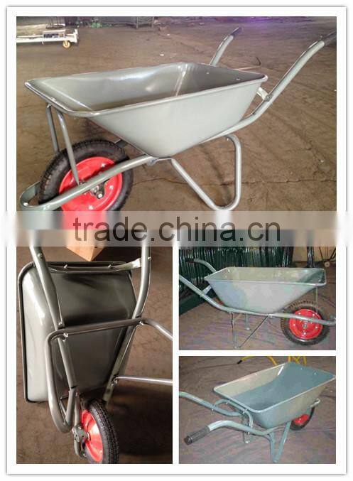 Malaysia market Constrution quality concrete powder coating wheel barrow manufacture wb2201