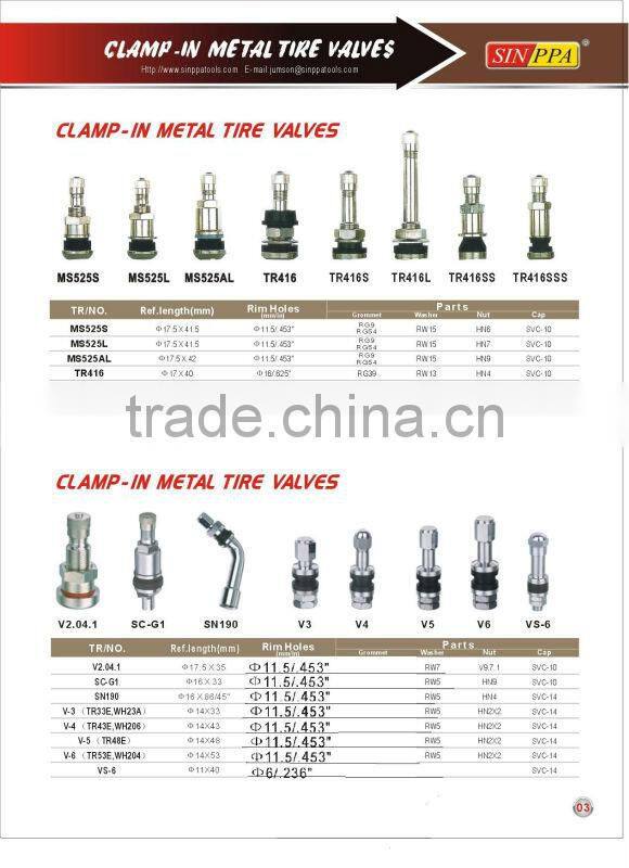 Clamp-in Tire Valve V5 (TR48E)