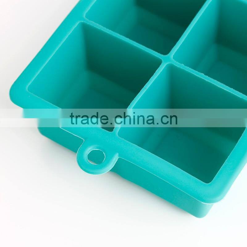 CBU19 Easy release silicone ice cube tray mold with 6 small cell