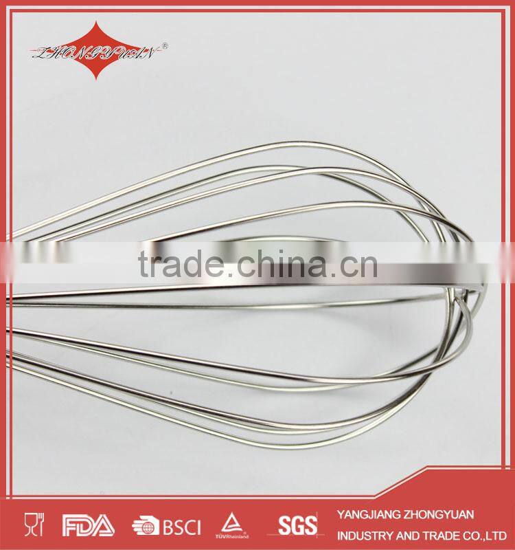 ZY-C1043 kitchen tools manual stainless steel egg beater with PS handle