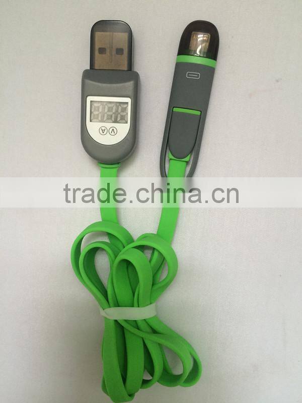 DIGTAL INDICATOR DISPLAY VOLTAGE AND CURRENT USB CABLE