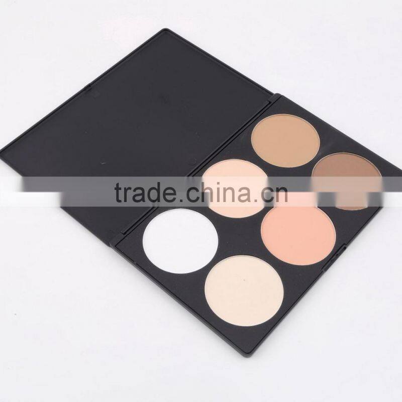 New 6 Color Makeup Cosmetic Blush Blusher Contour Palette Makeup Pressed Powder
